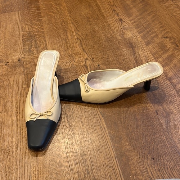 Dalinan Women’s Heels Beige and Black Size 8 - Picture 1 of 8